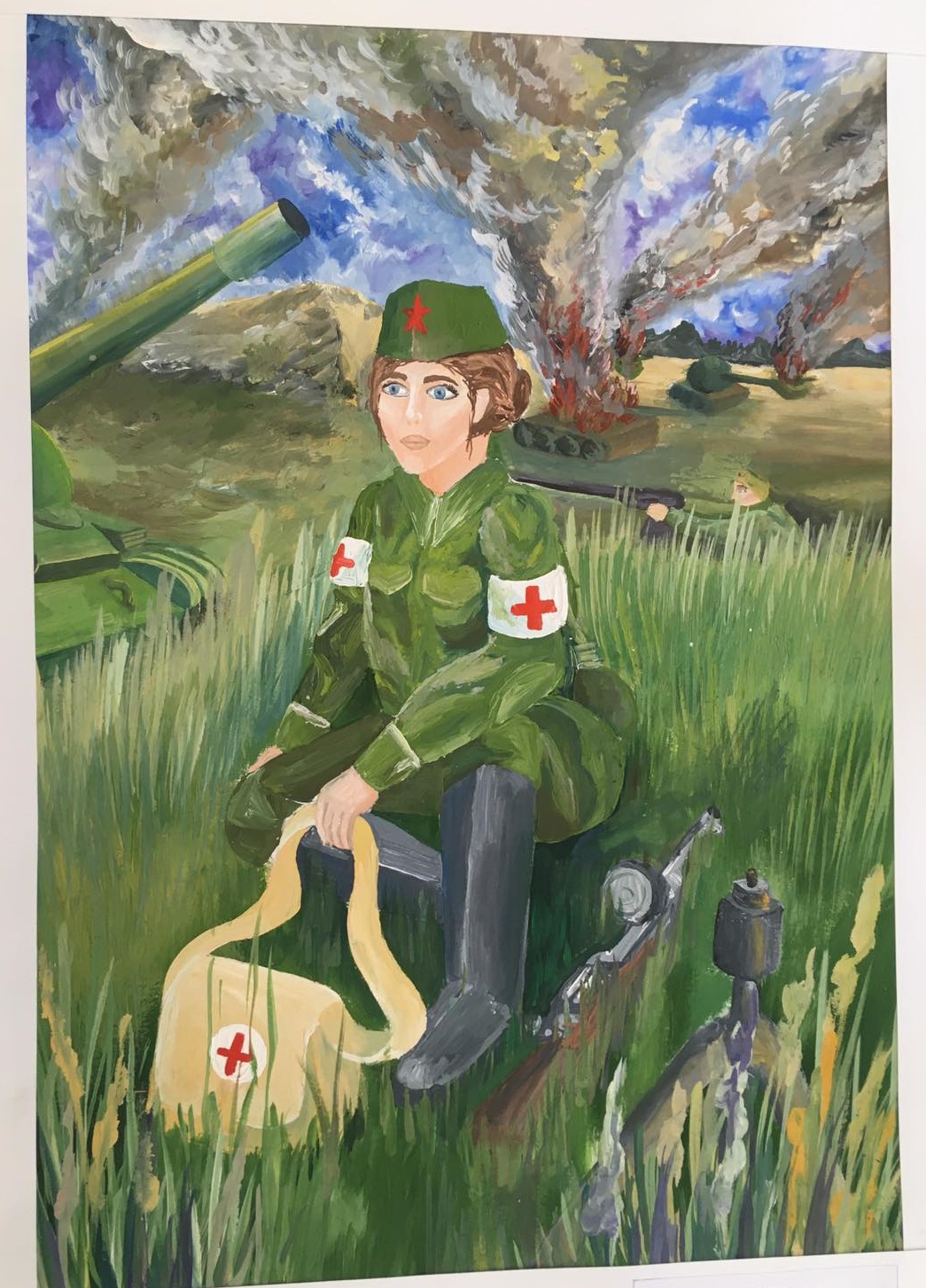 Композиция на военную тему